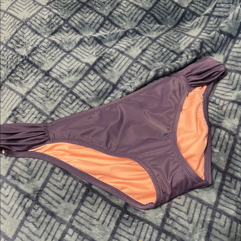 Victoria's Secret Purple and Peach Bikini Bottom